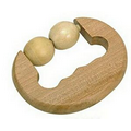 C-Shape Handle Wooden Massager